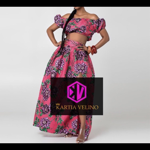 Brand New African dress in skirt and blouse - Picture 3 of 3